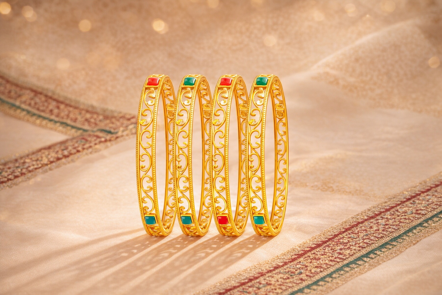 gold-plated-bangle-set