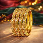 white-and-champagne-bangle