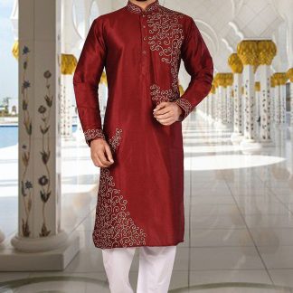 Latest Kurta Pajama Style Ac Emb03