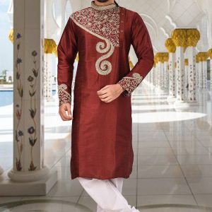 rust-embroidered-kurta-pajama