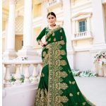 green-vichitra-silk-saree