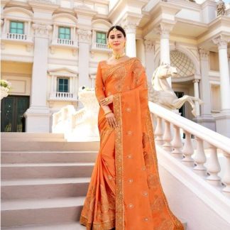 orange-vichitra-silk-saree
