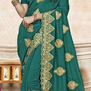 green-and-gold-saree