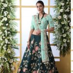 green-contrast-lehenga-choli