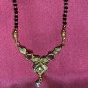 Fancy Mangal Sutra with Red Enamel and Crystals