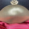 Gold Clutch with Gold Crystal Peacock - Image 3