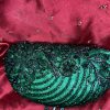 Green Clutch with Black Rhinestones - Image 3