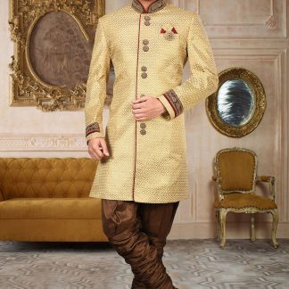 cream-jacquard-sherwani