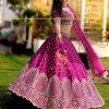 Banglory Satin Lehenga Choli
