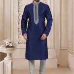navy-blue-banarasi-kurta
