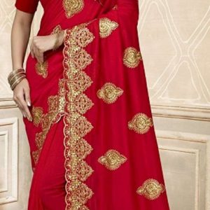 red-and-gold-saree