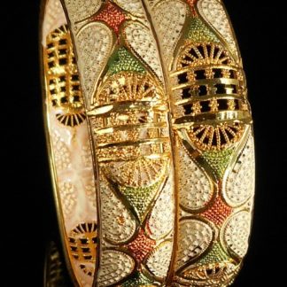 Fancy Gold Plated Bangle Set