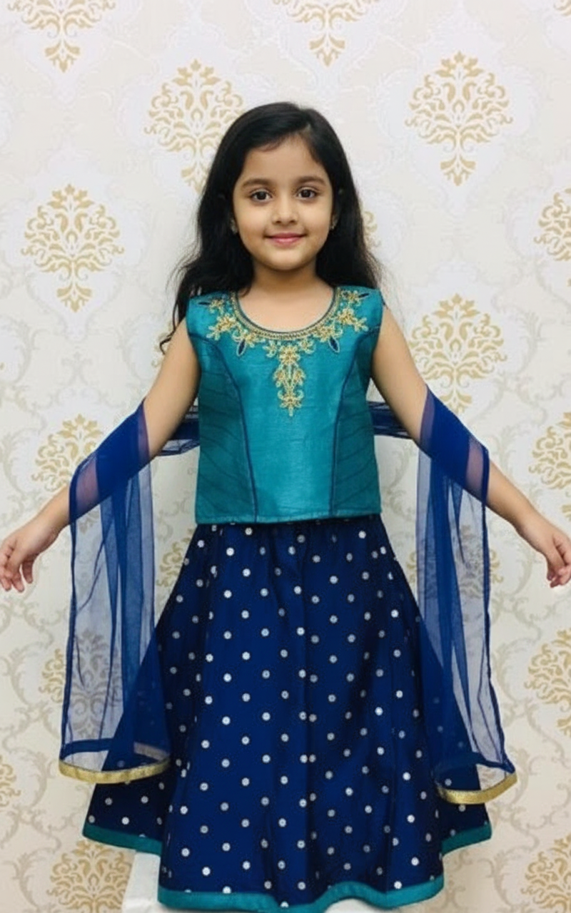 indian-blue-lehenga-choli