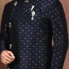 Navy Indo-Western Sherwani - Image 2