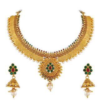 traditional-gold-pearl-choker