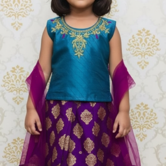 purple-blue-lehenga