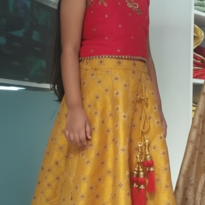 red-yellow-lehenga-choli