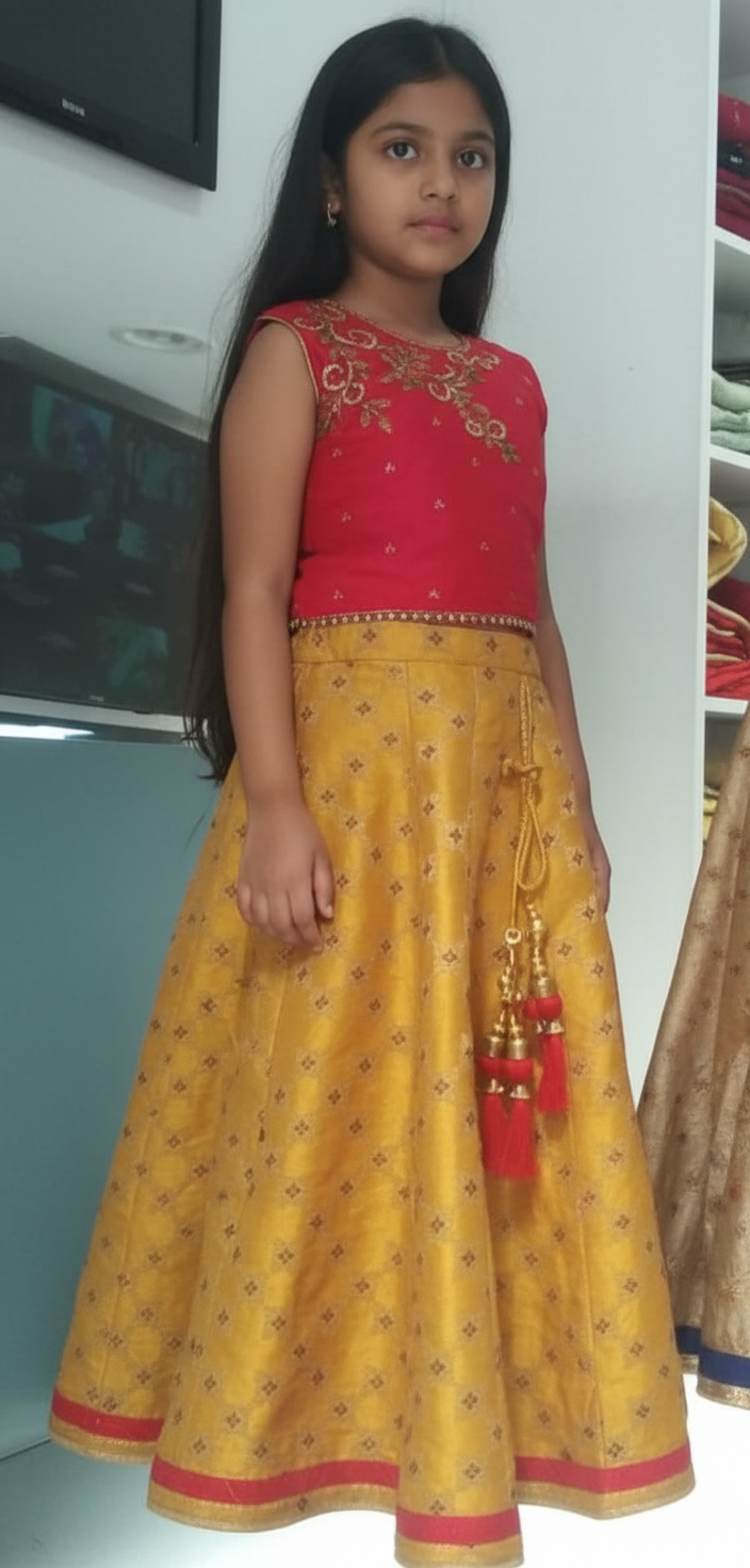 red-yellow-lehenga-choli