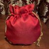 Red Vine Embroidered Potli Bag - Image 2