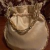 Beige and Cream Potli with Solid Back - Image 2