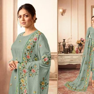 Pastel Green Floral Salwar Kameez