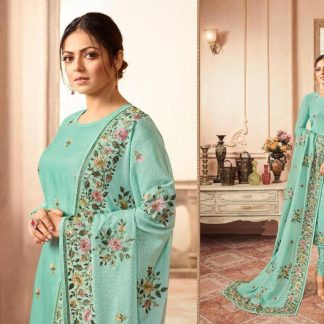 Mint Green Floral Salwar Kameez