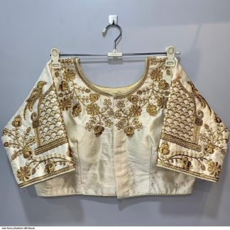 White Silk Phantom Blouse