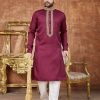 Burgundy Kurta