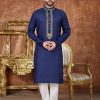 Navy Blue Kurta