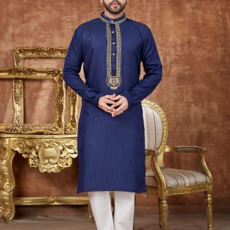 Navy Blue Kurta