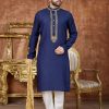 Navy Blue Kurta - Image 2