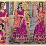 magenta-peach-lehenga-choli
