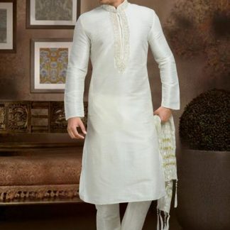 white-embroidered-kurta