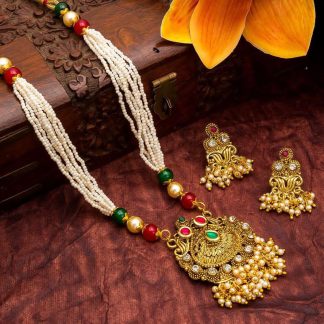 white-traditional-enamel-necklace