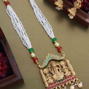 white-lakshmi-necklace-set