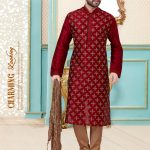 red-embroidered-kurta