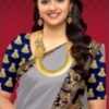 grey-and-blue-saree
