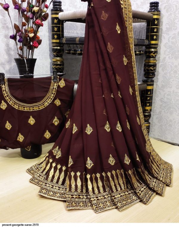 brown-heavy-embroidered-saree