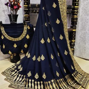 navy-blue-embroidered-saree