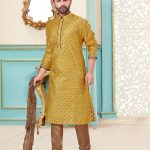 yellow-diamond-pattern-kurta