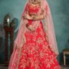 Arya Red Sequin Lehenga Choli with Dupatta - Image 2