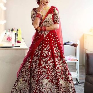 red-peacock-lehenga-choli