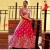 Rose Pink Silk Lehenga Choli with Dupatta - Image 2