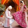Hot Pink Lehenga Choli with Dupatta - Image 2