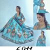 Blue Taffeta Lehenga Choli with Dupatta - Image 7