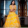Yellow Lehenga Choli with Heavy Embroidery - Image 2
