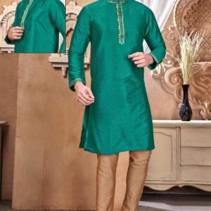green-silk-kurta-pajama