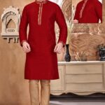red-silk-kurta-pajama