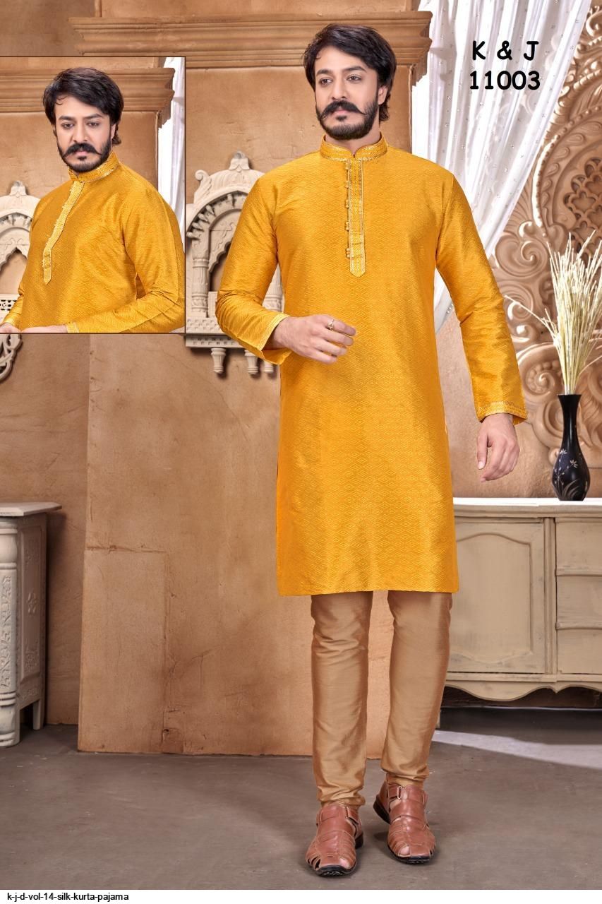 yellow-silk-kurta-pajama