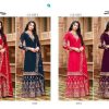 Plum and Gold Shahara Suit with Dupatta - Image 2
